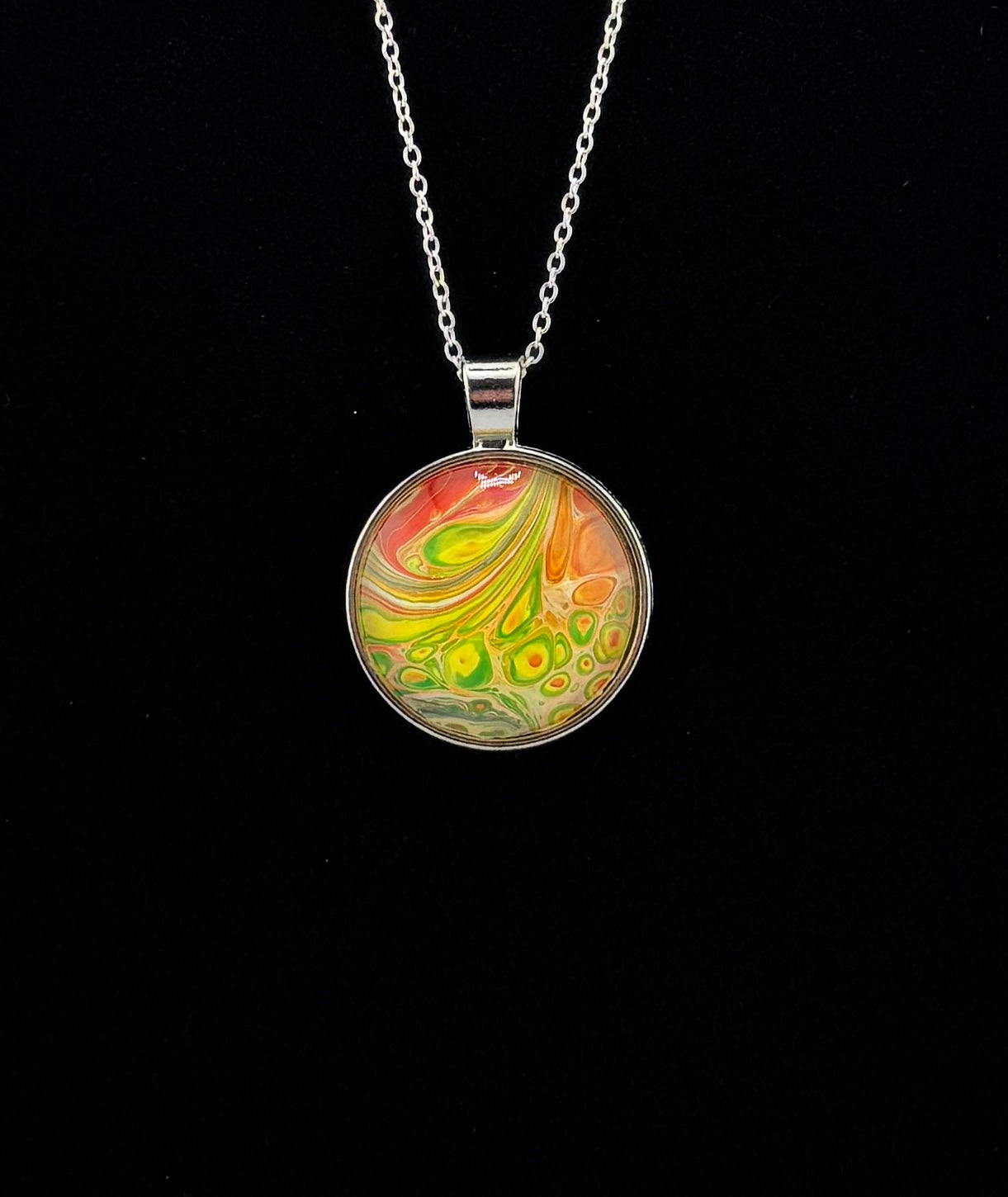 Red/Yellow/Green Haze Necklace