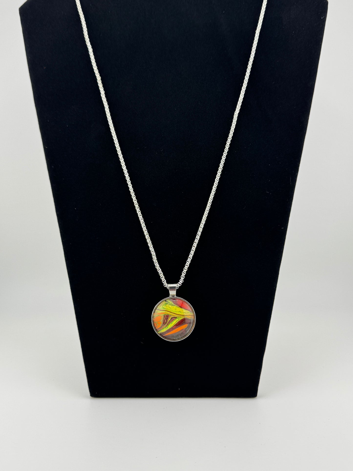 Purple/Yellow/Red/Orange Necklace