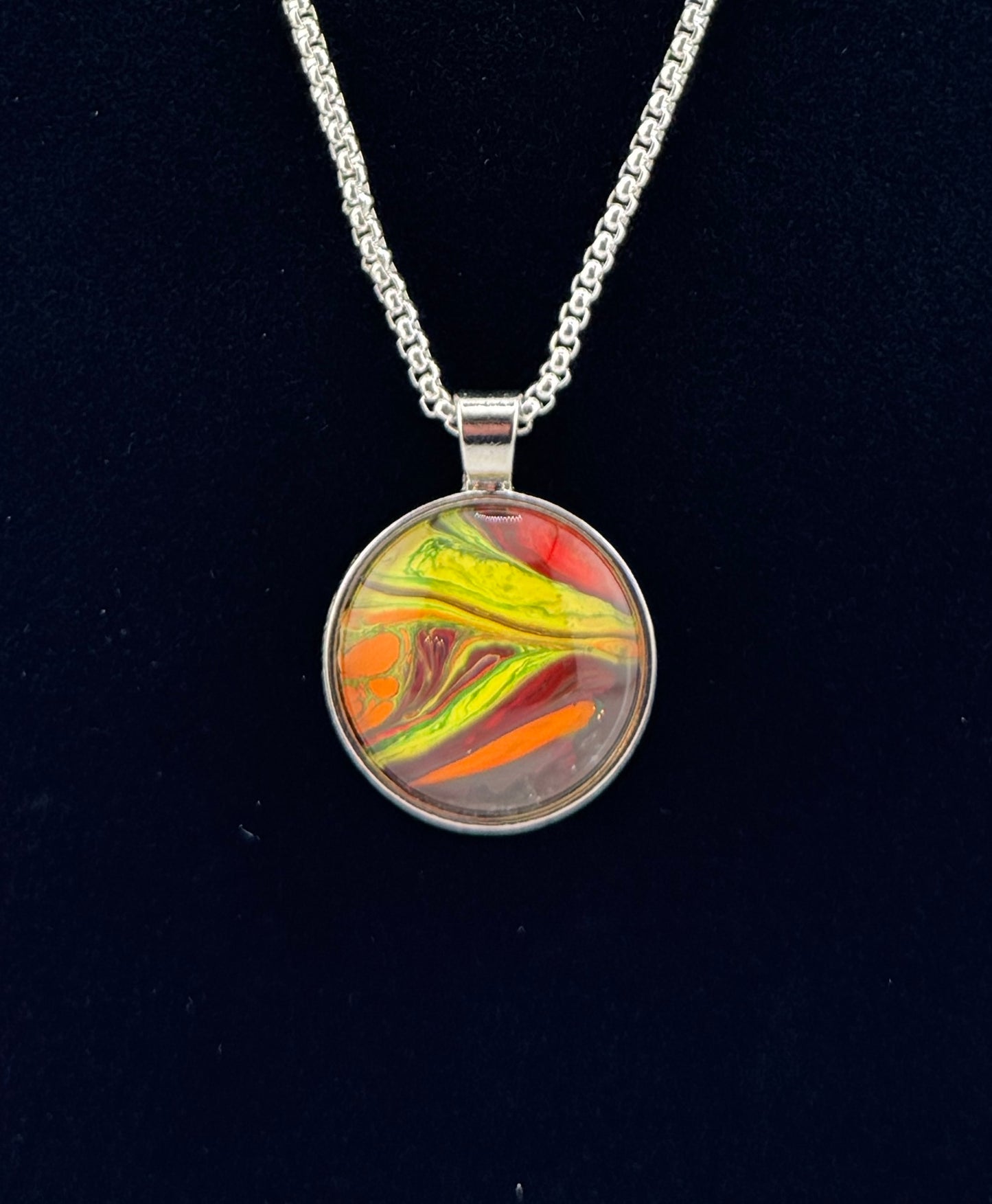 Purple/Yellow/Red/Orange Necklace