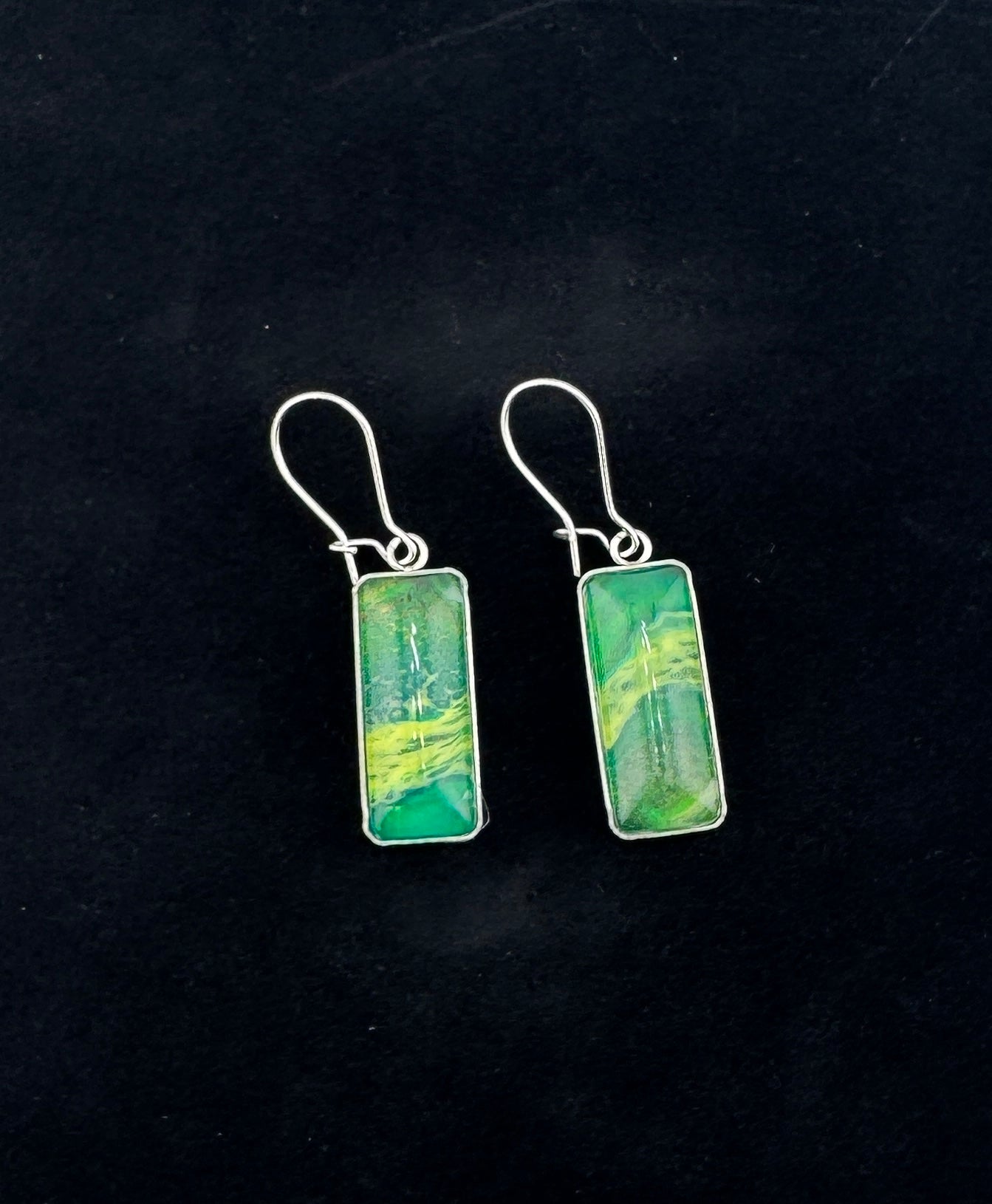Emerald/Gold Earrings