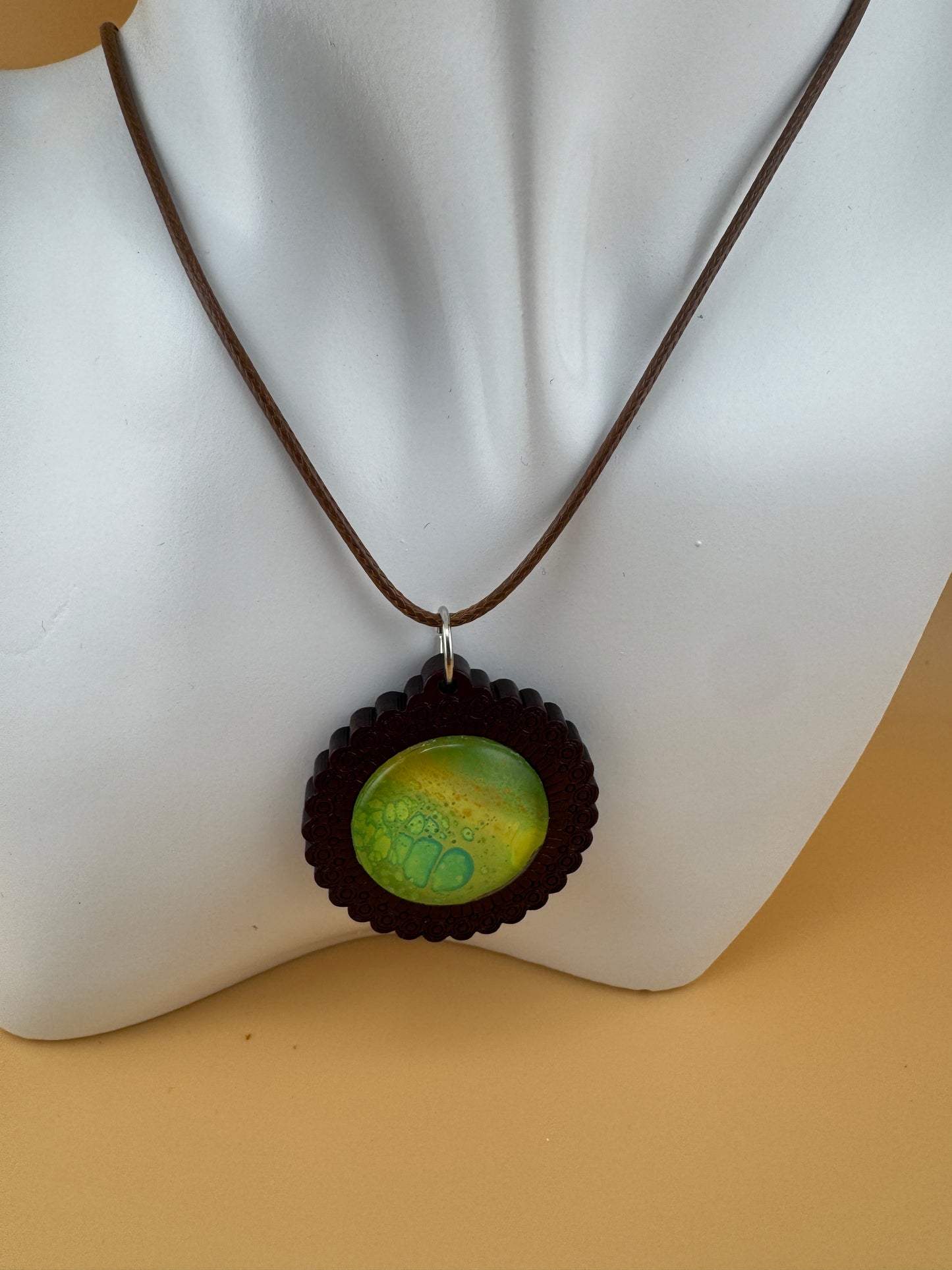 Lemon/Lime Wooden Necklace
