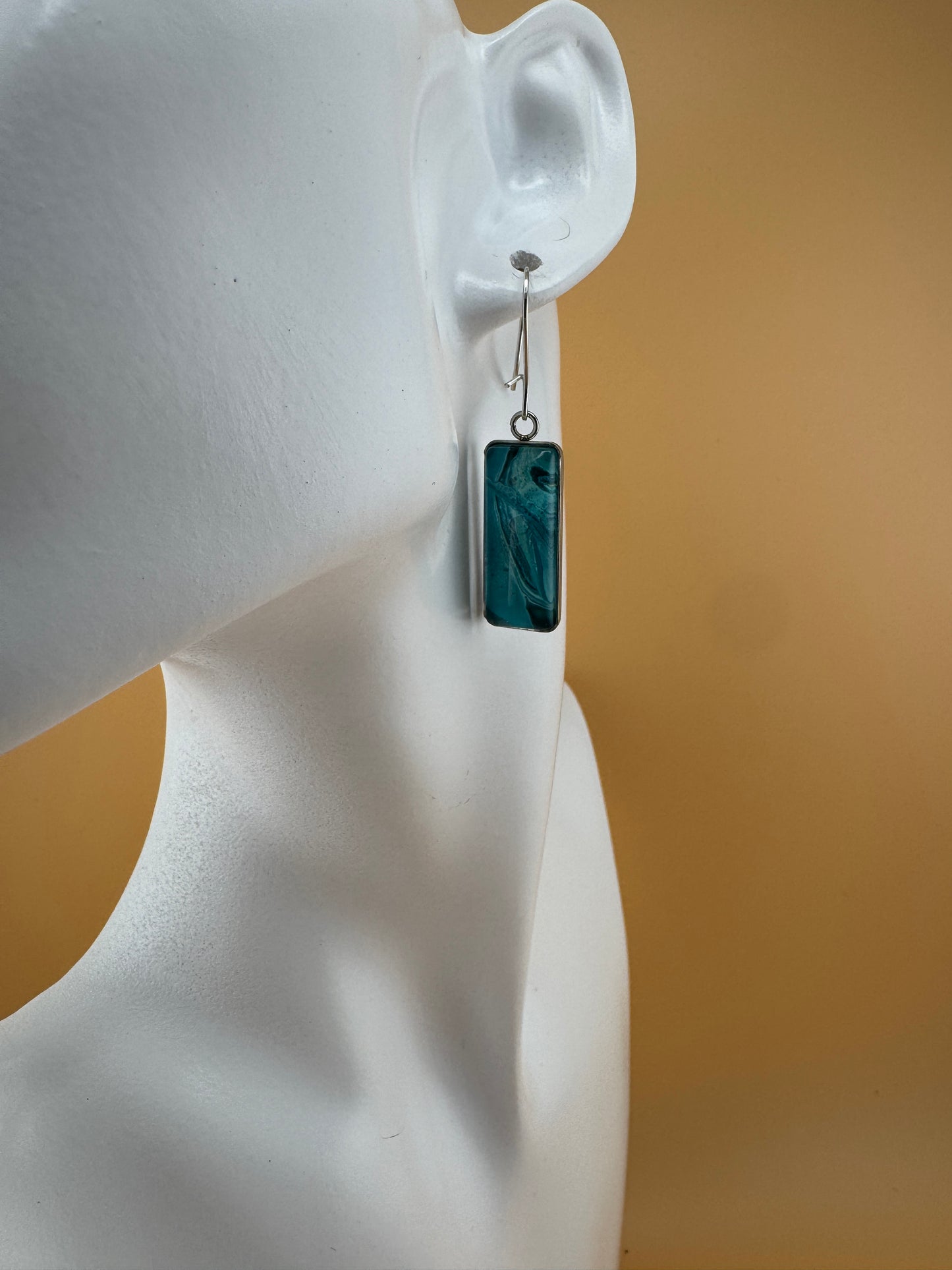 Teal Slim Earrings