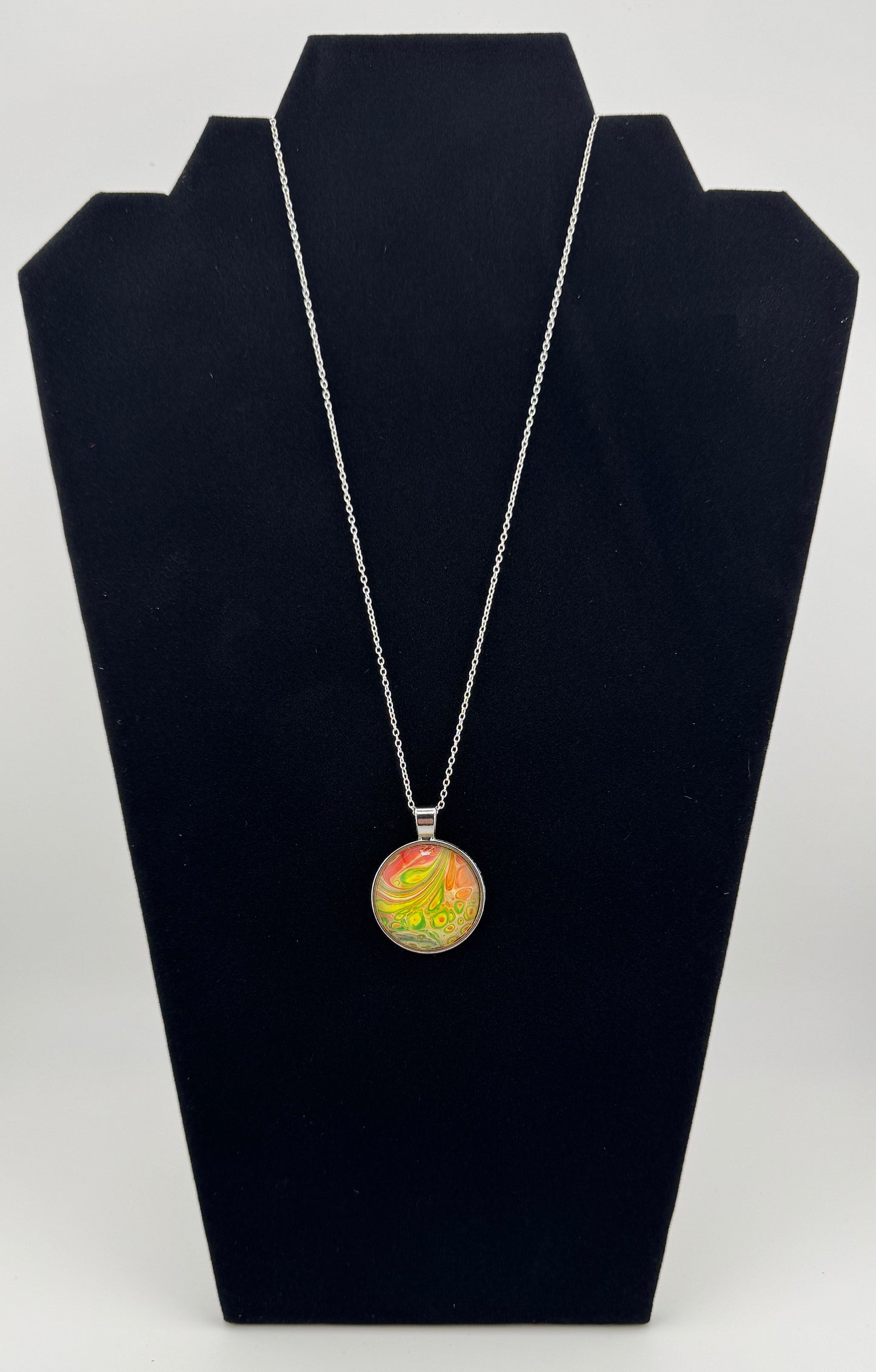 Red/Yellow/Green Haze Necklace