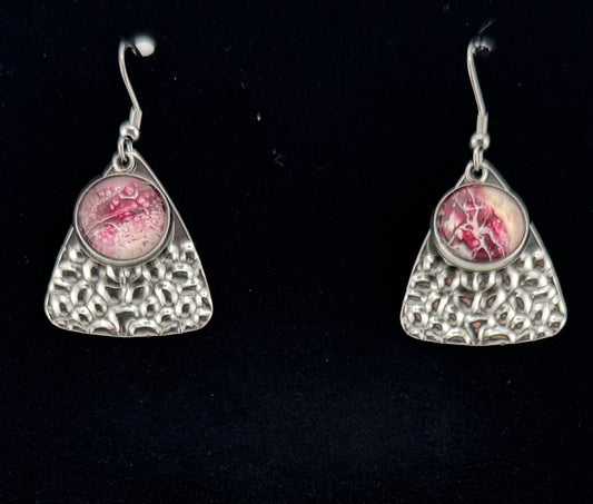 Maroon Delight Earring Set