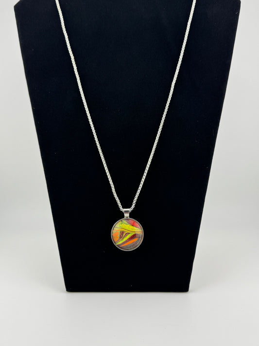 Purple/Yellow/Red/Orange Necklace