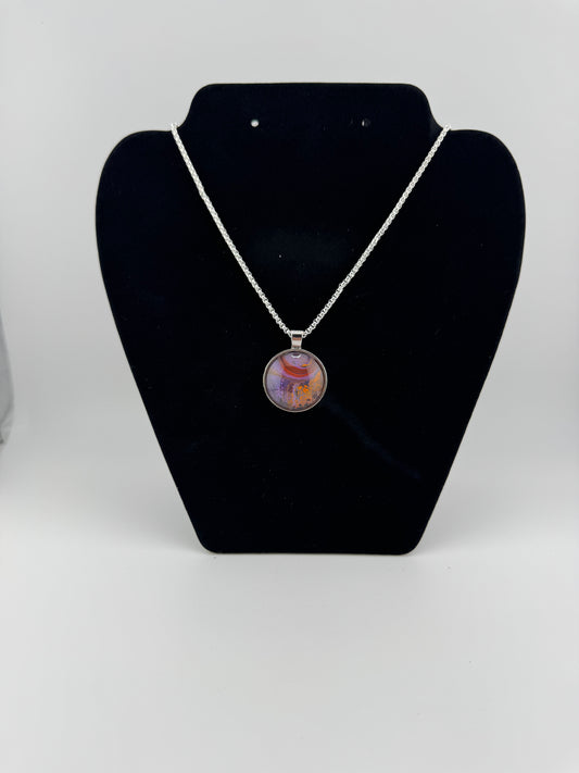 Purple/Red/Orange Necklace
