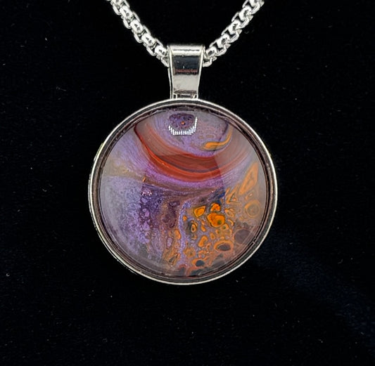 Purple/Red/Orange Necklace