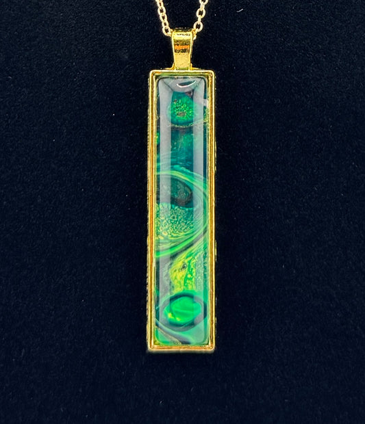 Green OZ Slim Necklace