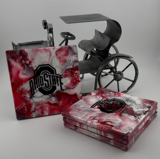 Ohio State Square Coasters