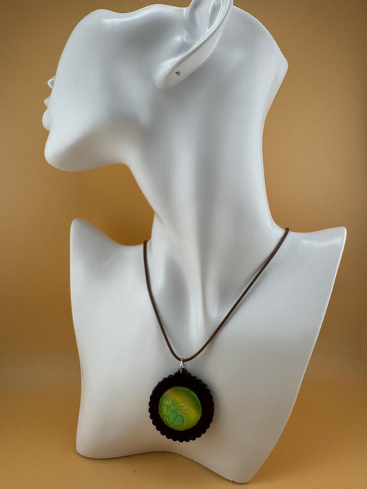 Lemon/Lime Wooden Necklace