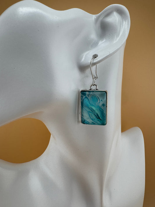 Teal Swirl Necklace