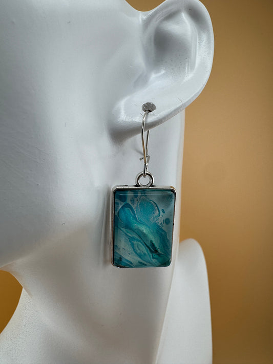 Teal Swirl Necklace