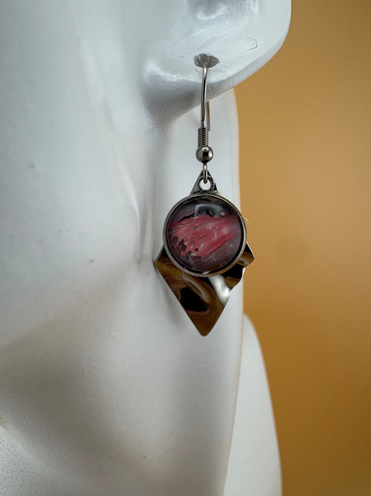Boho Pink Earrings