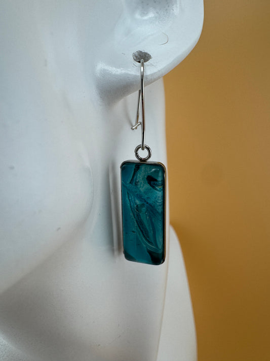 Teal Slim Earrings