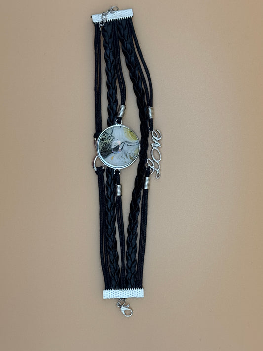 Yellow Wave Love Bracelet