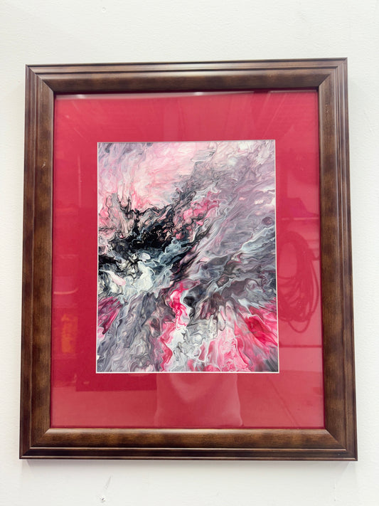 19 x 24 Framed Red Blur