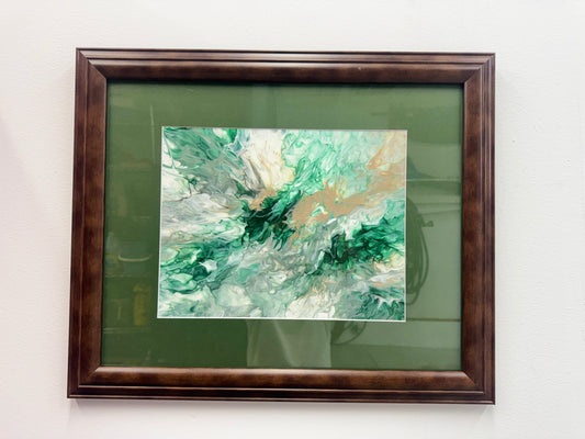 19 x 24 Framed Green Blur