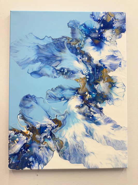 Blue Dutch Flowers