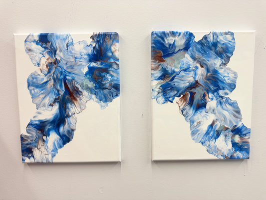 Blue Wave Dutch Pour Set of 2