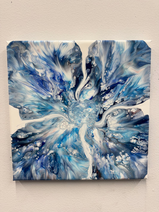 Blue Daisy Painting