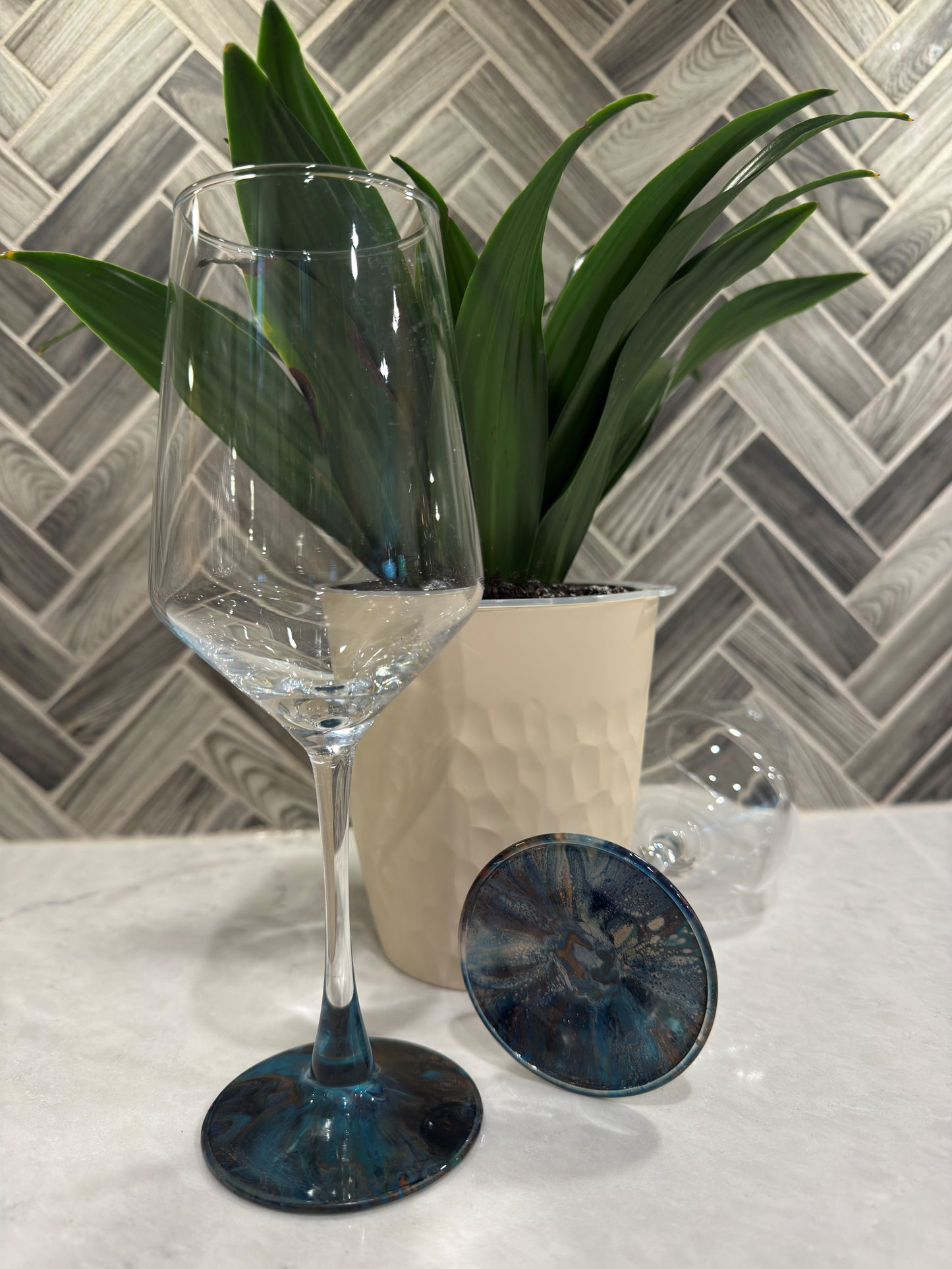 Mellow Earth Tone Wine Glasses